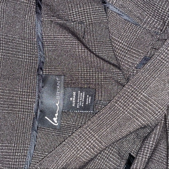 Lane Bryant brown slacks with pockets - Picture 4 of 7